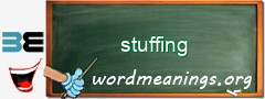 WordMeaning blackboard for stuffing